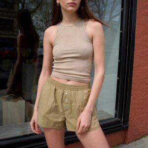 Donni Nylon Shorts - Lychee